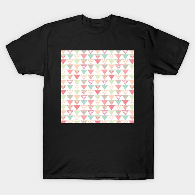 Pastel Triangle Pattern T-Shirt by Eliza-Grace